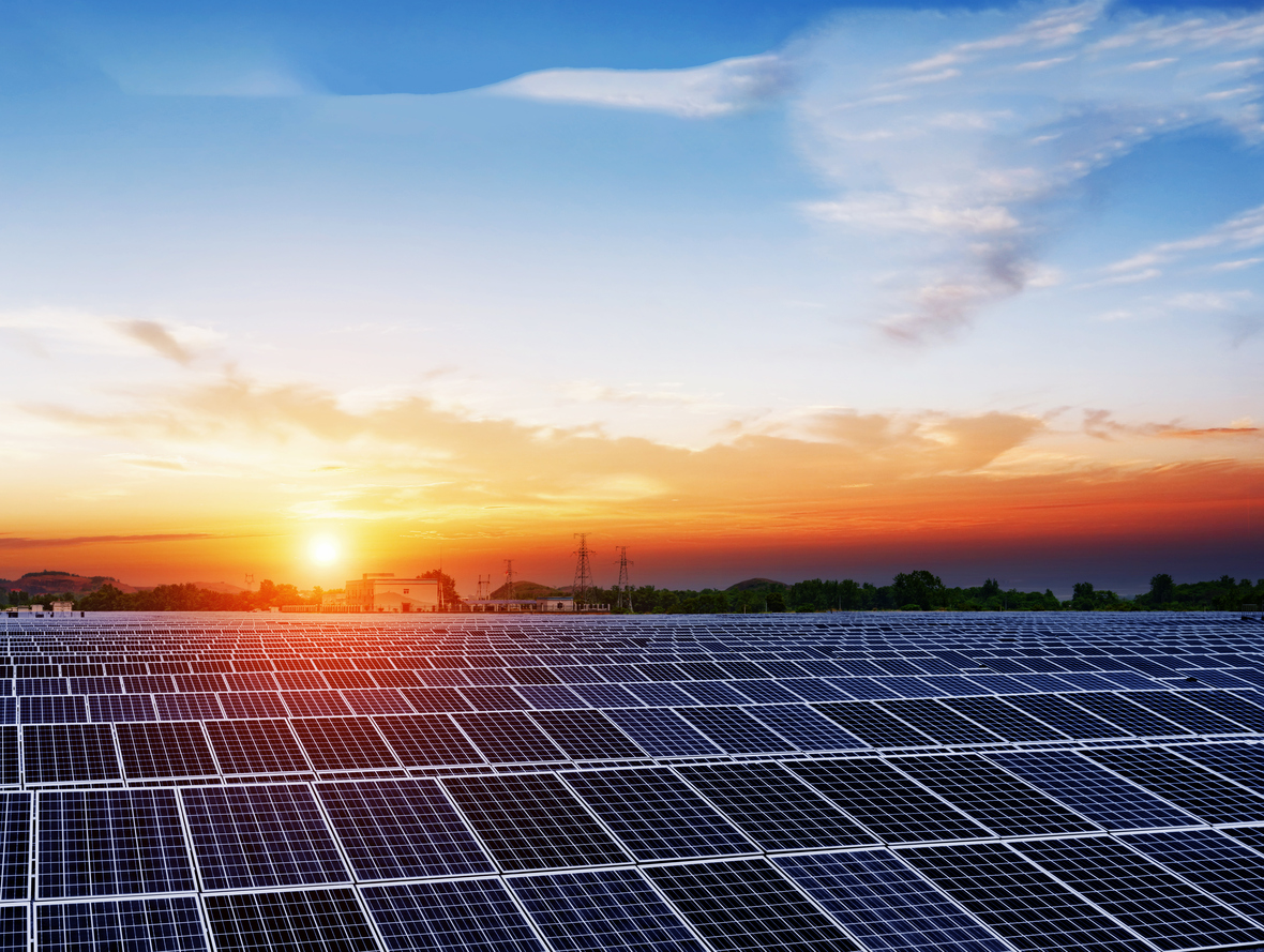 Solar Panel in a sunny day